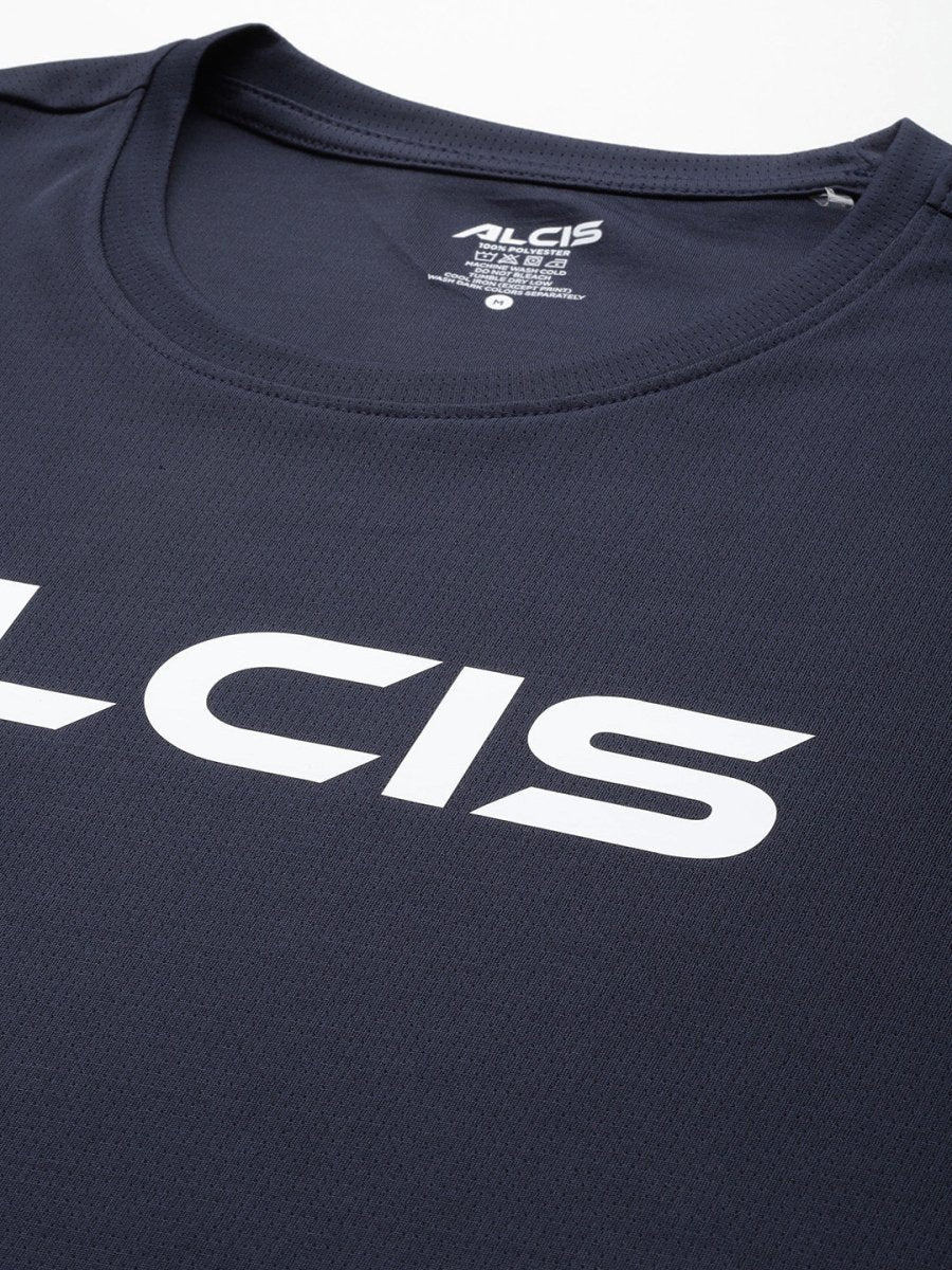 Alcis Brand Logo Printed Anti Static Slim Fit T-shirt | Grocsy