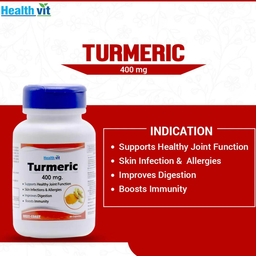 Healthvit Turmeric Capsules | Grocsy