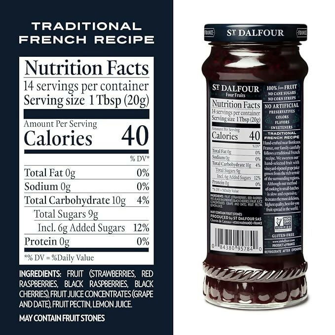ST. DALFOUR Four Fruits Fruit Spread | Grocsy