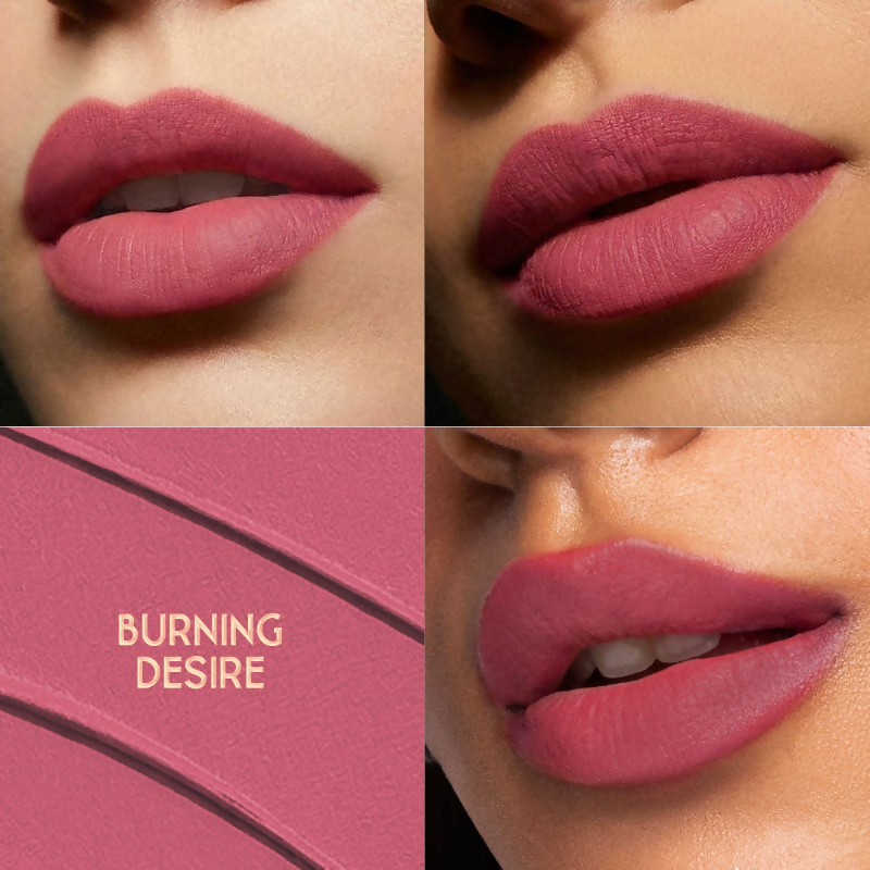 Nykaa Cosmetics X Bridgerton Creamy Matte Longwear Lipstick - Burning Desire | Grocsy