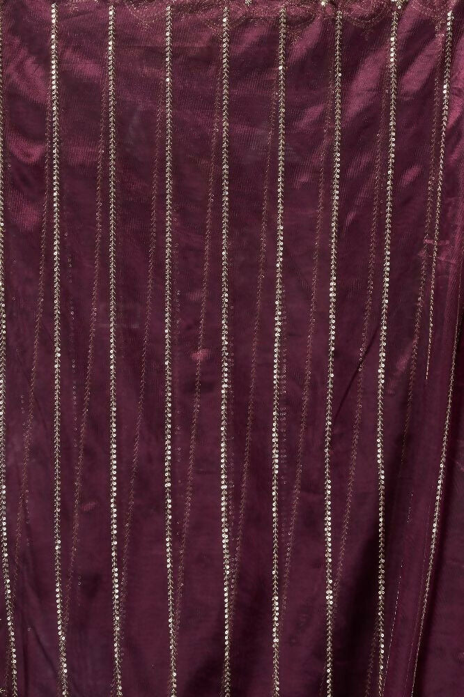 Joban Fashion Purple Net Party Wear Sarees | Grocsy