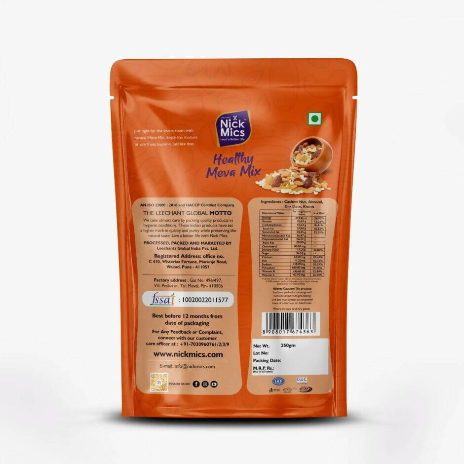 Nickmics Healthy Meva Mix (Mix Nuts) | Grocsy