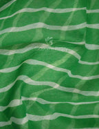 Shades of Parrot Green Leheriya Print Semi Chanderi Saree By Gayathri Reddy Designer Studio | Grocsy
