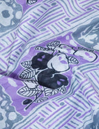 Shades of Lavender And Black Colour Floral Print Pure Mulmul Cotton Saree By Gayathri Reddy Designer Studio | Grocsy