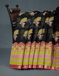 Shades of Black With Block Design Pure Kota Cotton Saree By Gayathri Reddy Designer Studio | Grocsy