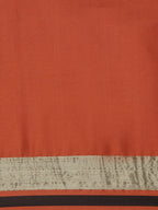 Saree Mall Rust & Gold-Toned Woven Design Silk Blend Uppada Sarees | Grocsy