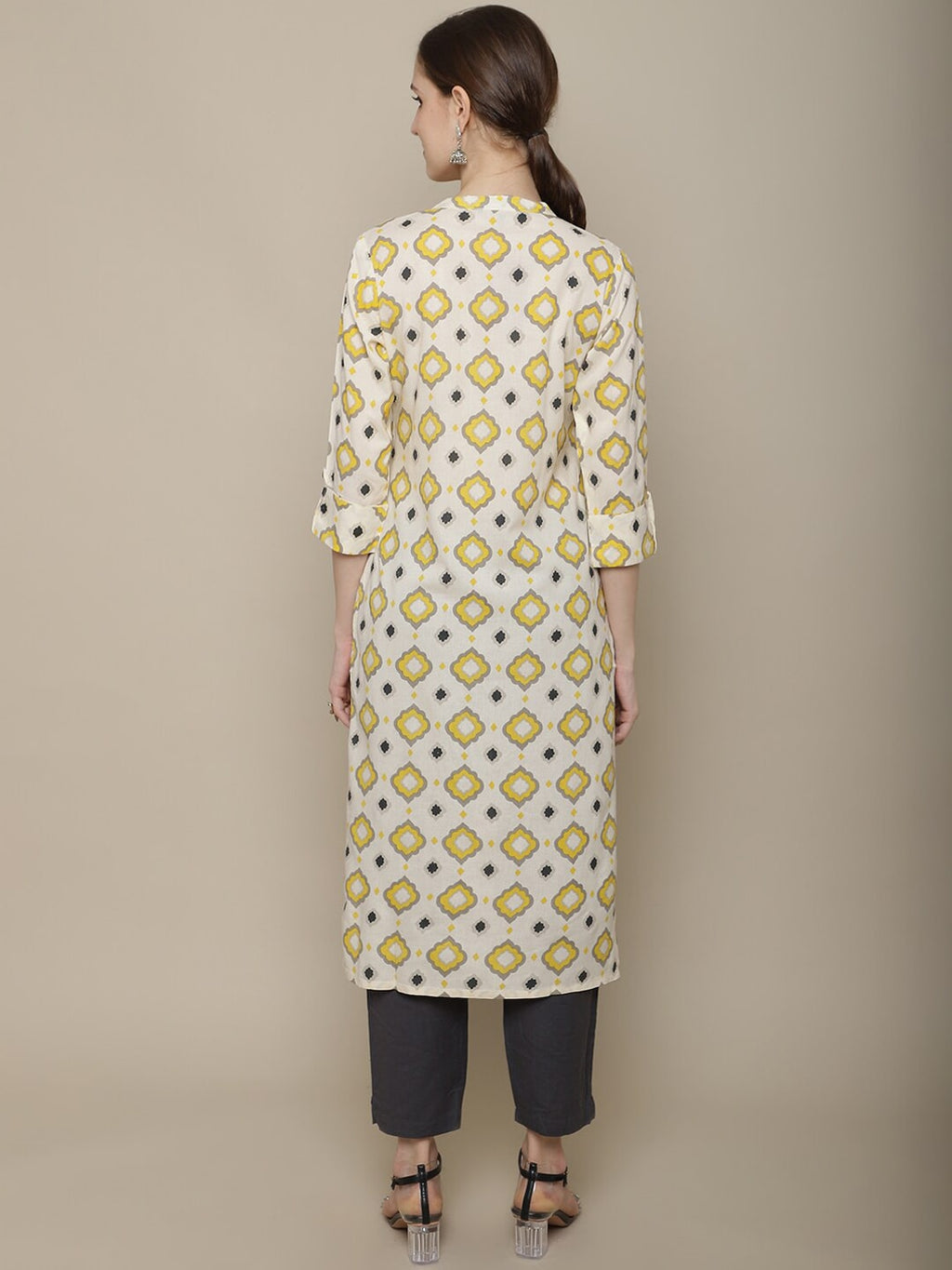 Sangria Printed Cotton Kurta | Grocsy