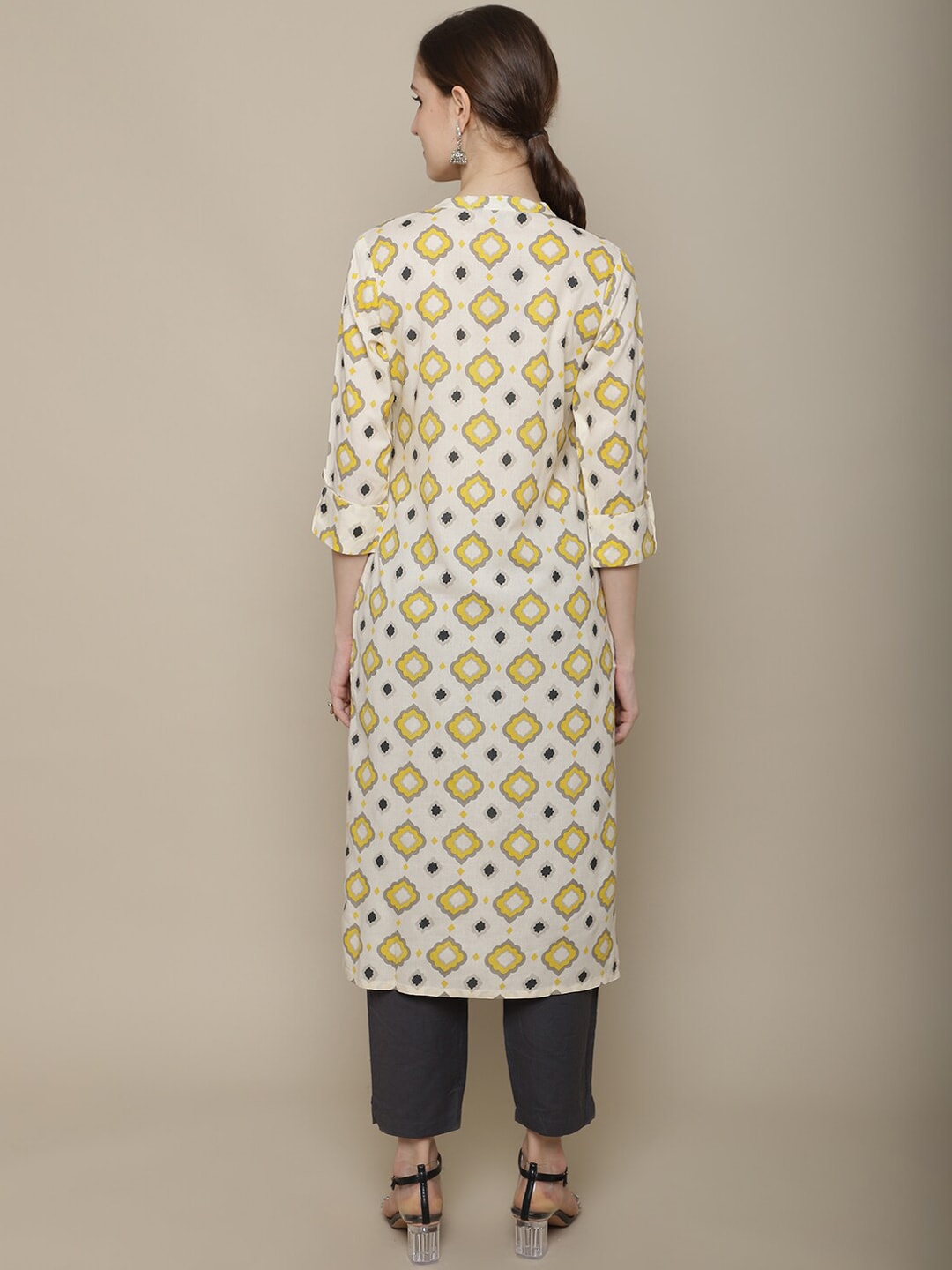 Sangria Printed Cotton Kurta | Grocsy
