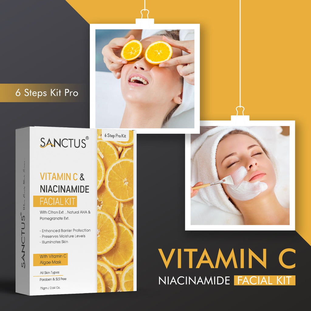 SANCTUS Vitamin C & Niacinamide Single Use Facial Kit | Grocsy