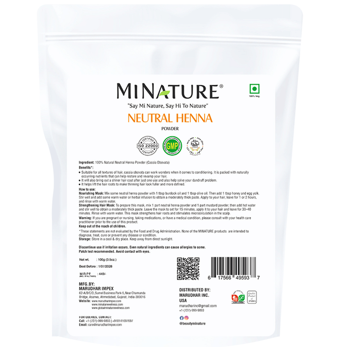 Minature Neutral Henna Powder | Grocsy