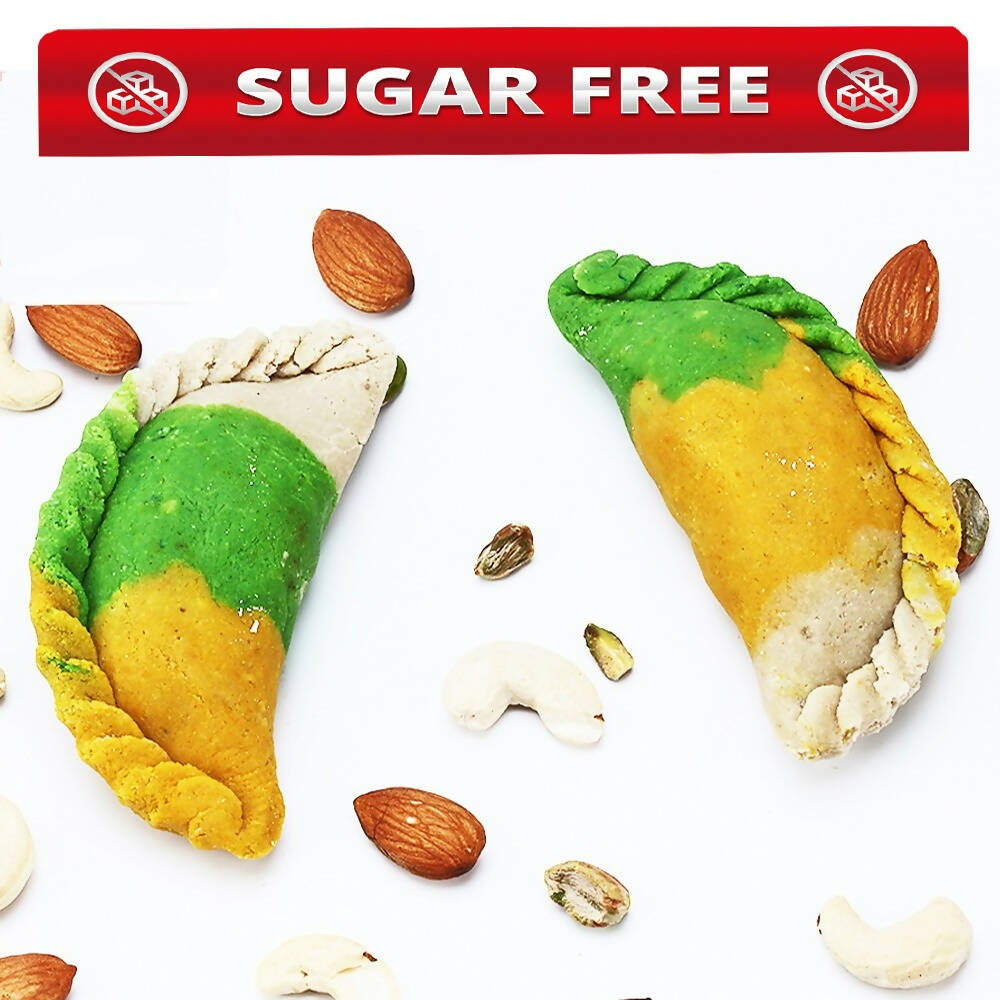 Ghasitaram Sugarfree Kaju Tirangi Gujiya | Grocsy