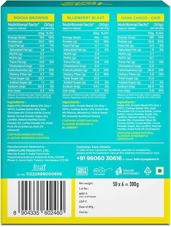 Yoga Bar Variety Pack Protein Bars | Grocsy
