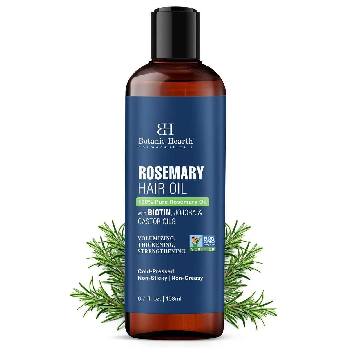 Botanic Hearth 100% Pure Rosemary Oil For Hair Growth, Controls Hair Fall, Promotes New Hair Growth | Grocsy