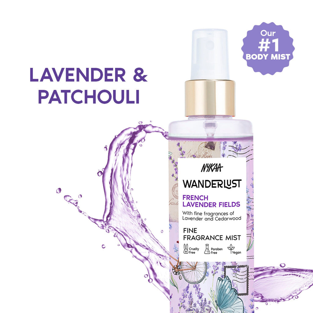 Wanderlust Fragrance Mist For Her - French Lavender | Grocsy