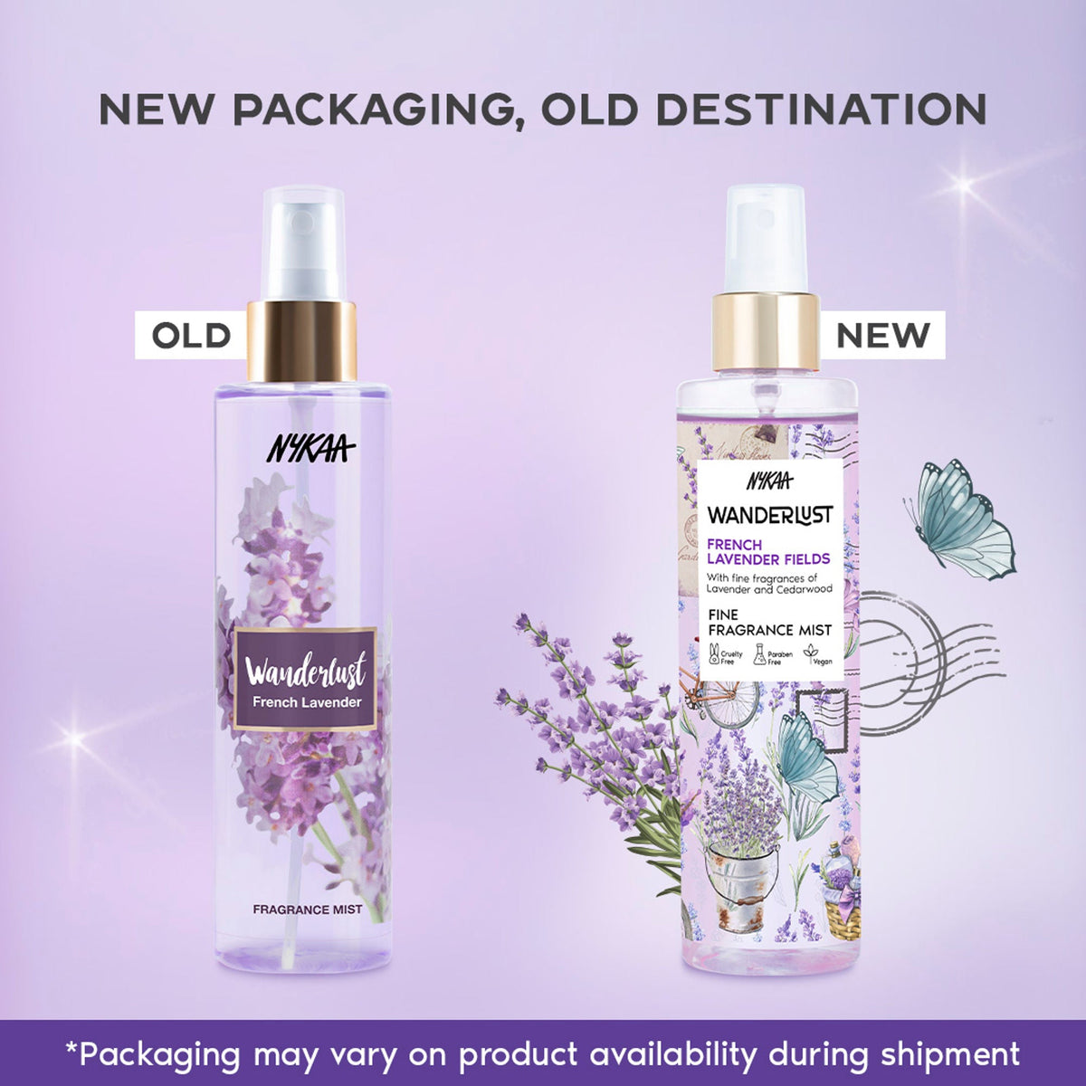 Wanderlust Fragrance Mist For Her - French Lavender | Grocsy