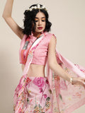 Saree Mall Pink Printed Saree | Grocsy