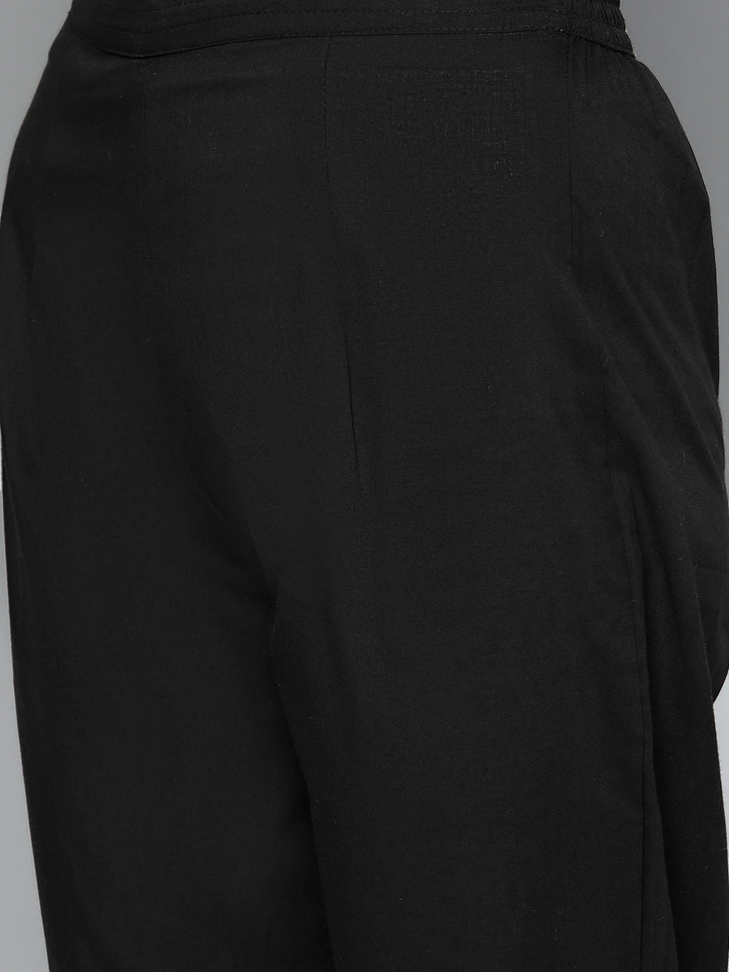 HERE&NOW Women Black Ethnic Motifs Embroidered Kurta with Trousers & With Dupatta | Grocsy