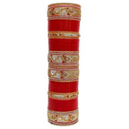 Tehzeeb Creations Bangle Set for Women (Red) | Grocsy