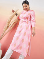 Sztori Ethnic Motifs Printed Keyhole Neck Straight Kurta With Trouser | Grocsy