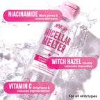 Nykaa Micellar Melter Cleansing Water - Sensitive Skin Gentle Cleanser With Vitamin C & Niacinamide | Grocsy