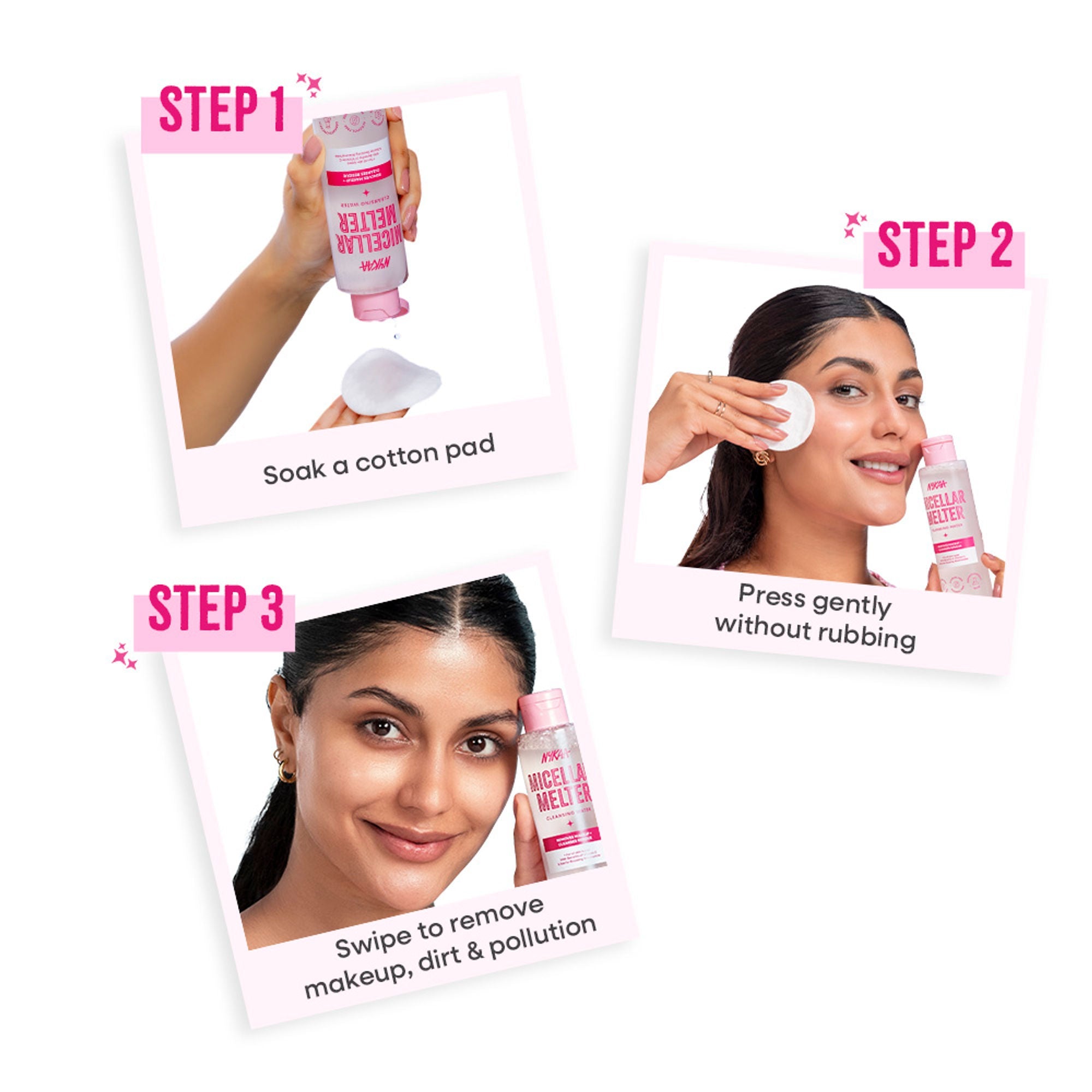 Nykaa Micellar Melter Cleansing Water - Sensitive Skin Gentle Cleanser With Vitamin C & Niacinamide | Grocsy