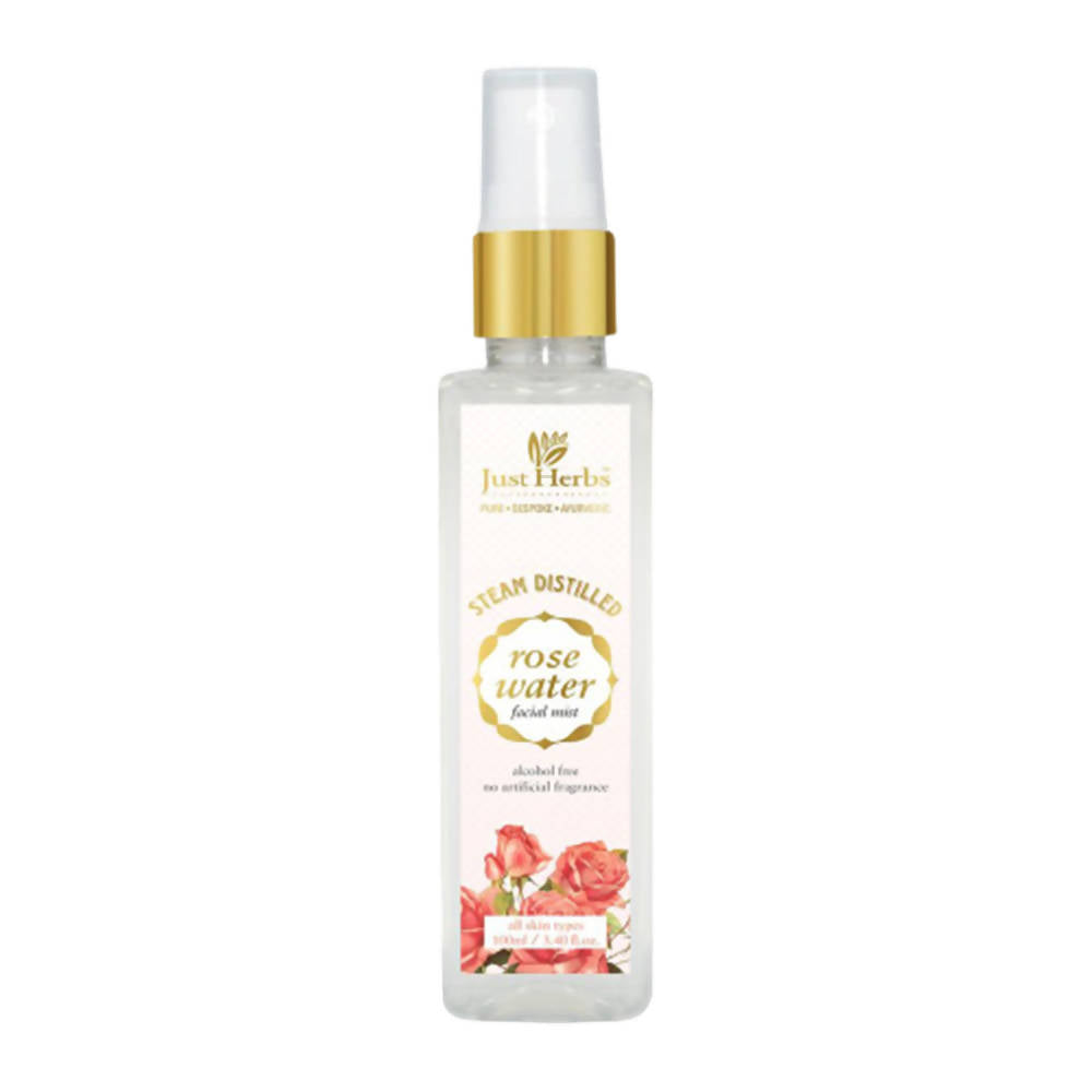 Just Herbs Steam Distilled Rose Water Facial Mist | Grocsy