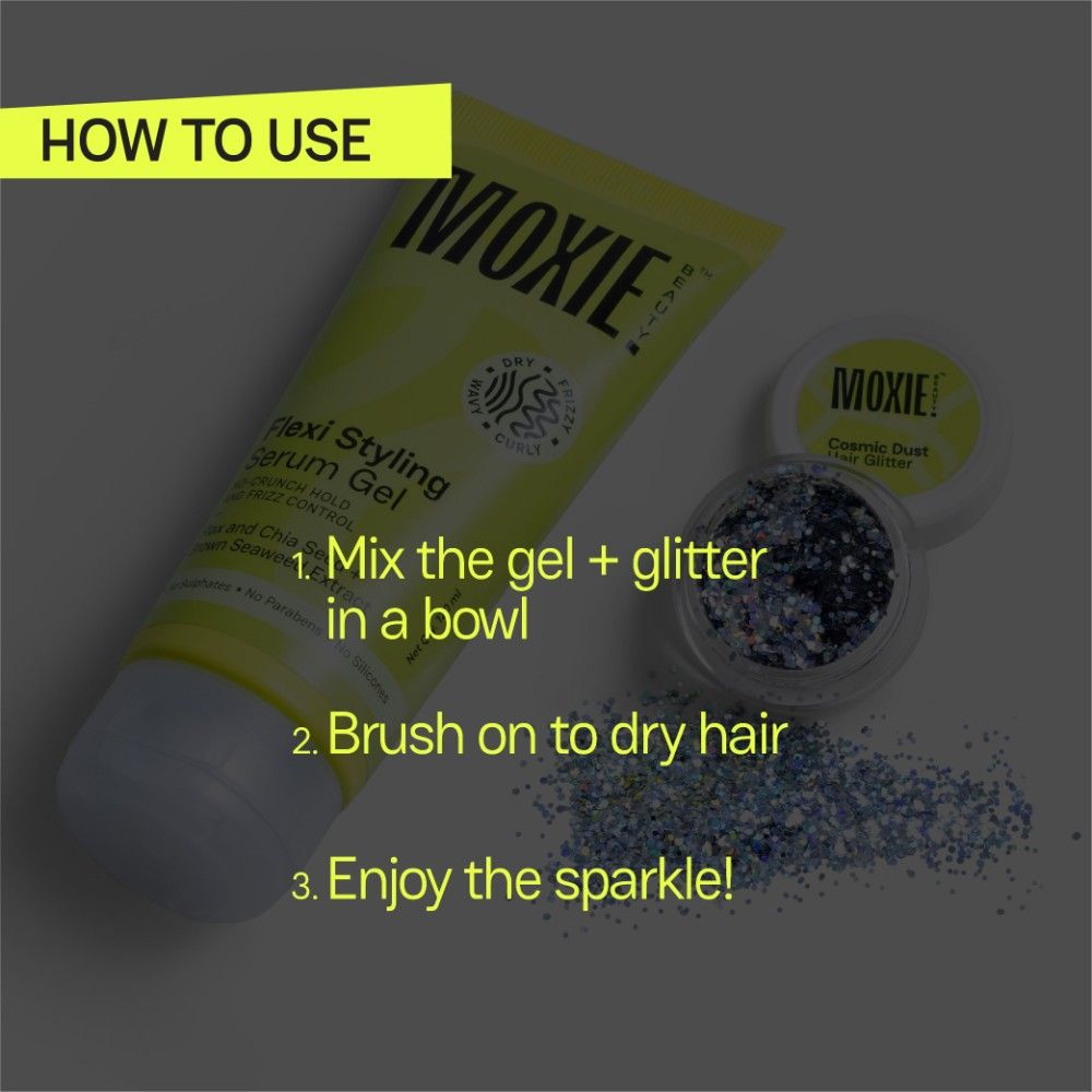 Moxie Beauty Hold My Sparkle - Styling Gel & Hair Glitter Duo | Grocsy