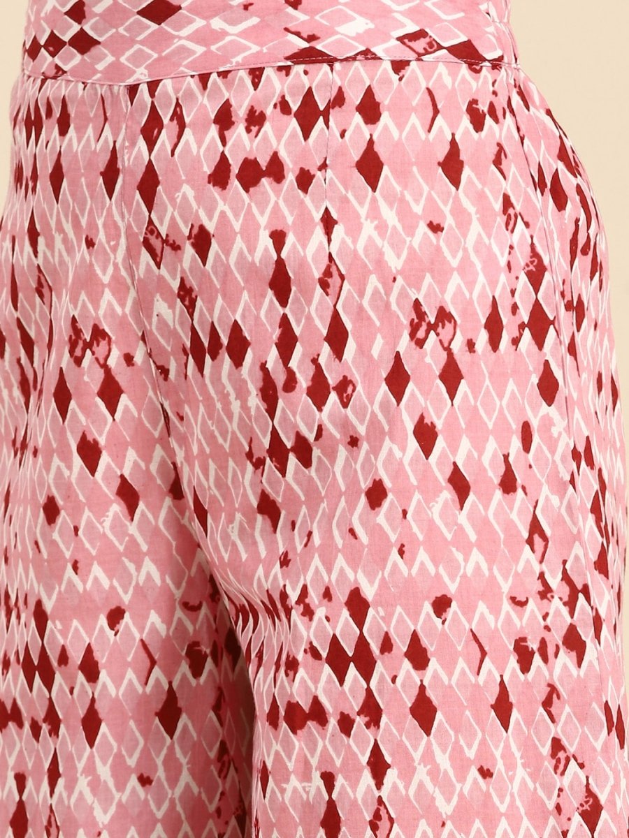 All About You Ethnic Motifs Printed Kurta with Palazzos | Grocsy