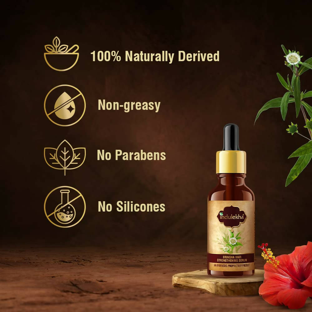 Indulekha Bringha Hair Strengthening Serum | Grocsy