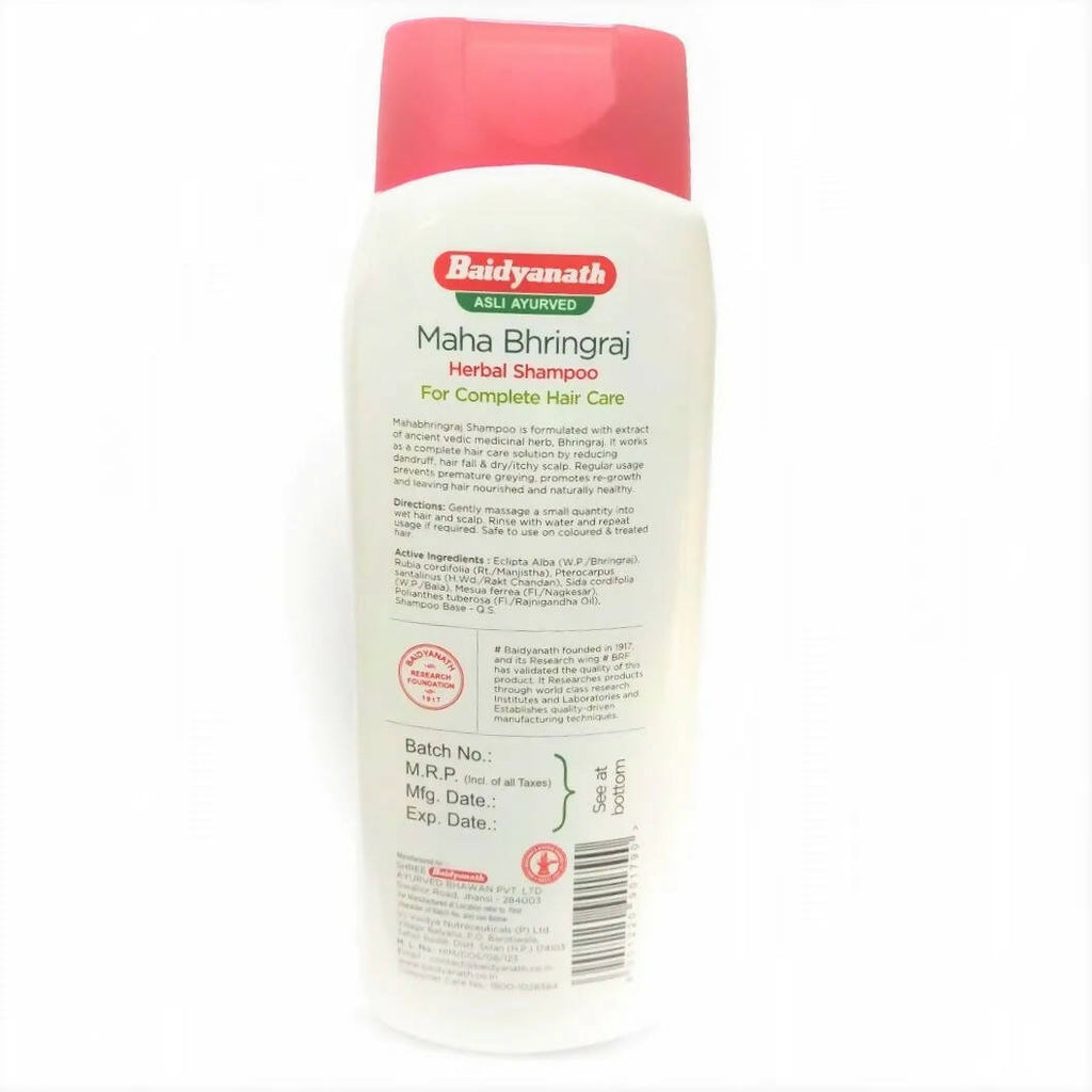 Baidyanath Jhansi Maha Bhringraj Herbal Shampoo | Grocsy