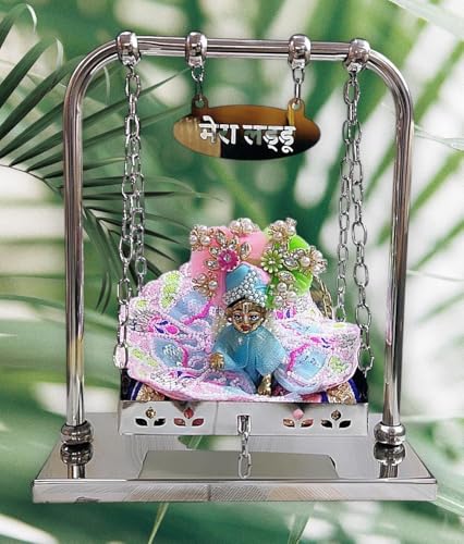 Partish Jhula for Laddu Gopal- Steel Swing for Kanha Ji | Grocsy