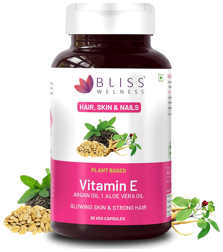 Bliss Welness Skin & Hair Care Vitamin E Capsule | Grocsy