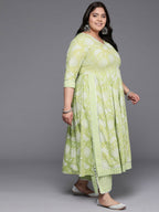 Ahalyaa Women's Traditional wear Kurta Set - Green | Grocsy
