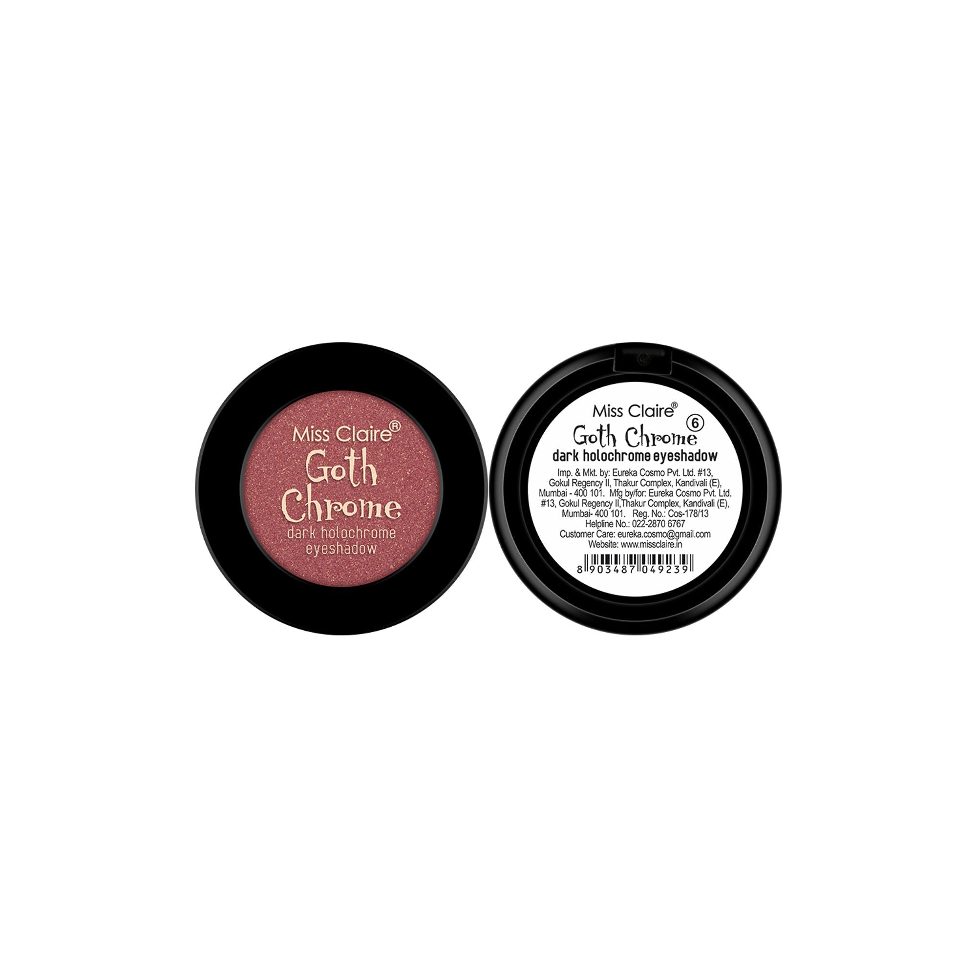 Miss Claire Goth Chrome Eyeshadow - 6 | Grocsy