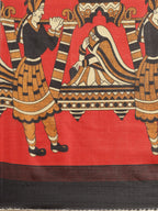 Saree Mall Black & Red Printed Saree | Grocsy