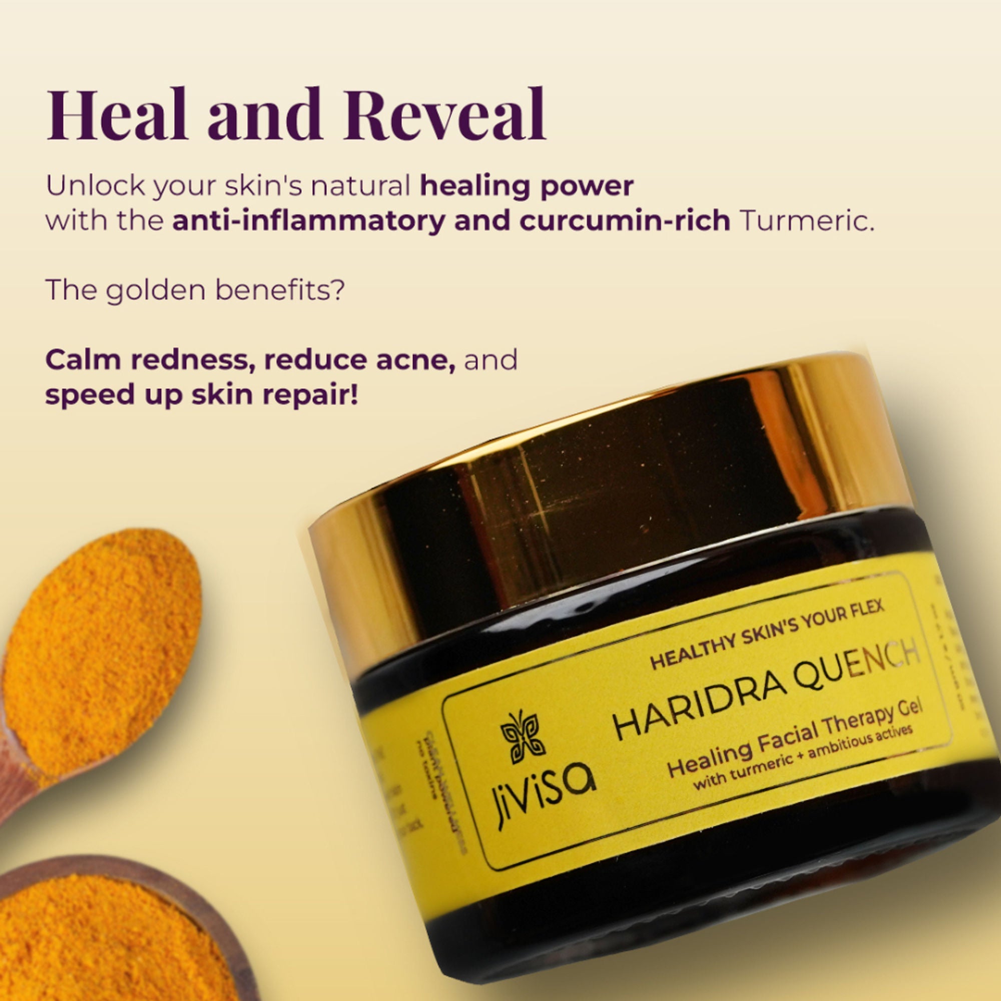 JiViSa Haridra Quench Healing Aloe Gel | Grocsy