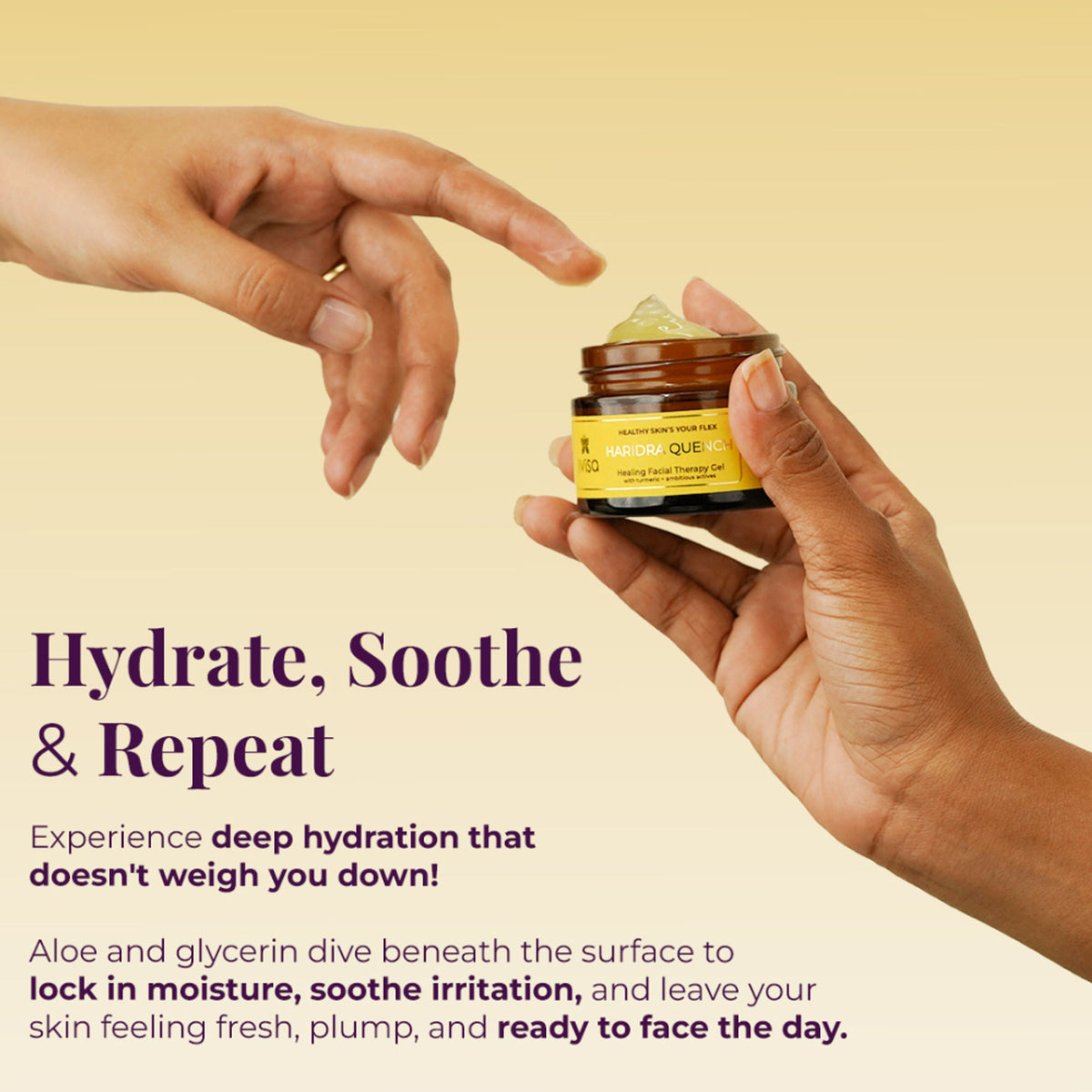 JiViSa Haridra Quench Healing Aloe Gel | Grocsy