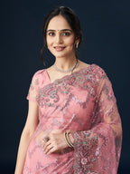 kasee Embellished Neted Sarees | Grocsy