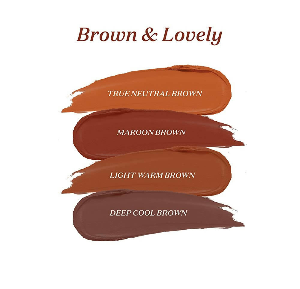 Gush Beauty X Palak Tiwari - Super Stack- Brown And Lovely 4-In-1 - Liquid Lipstick | Grocsy