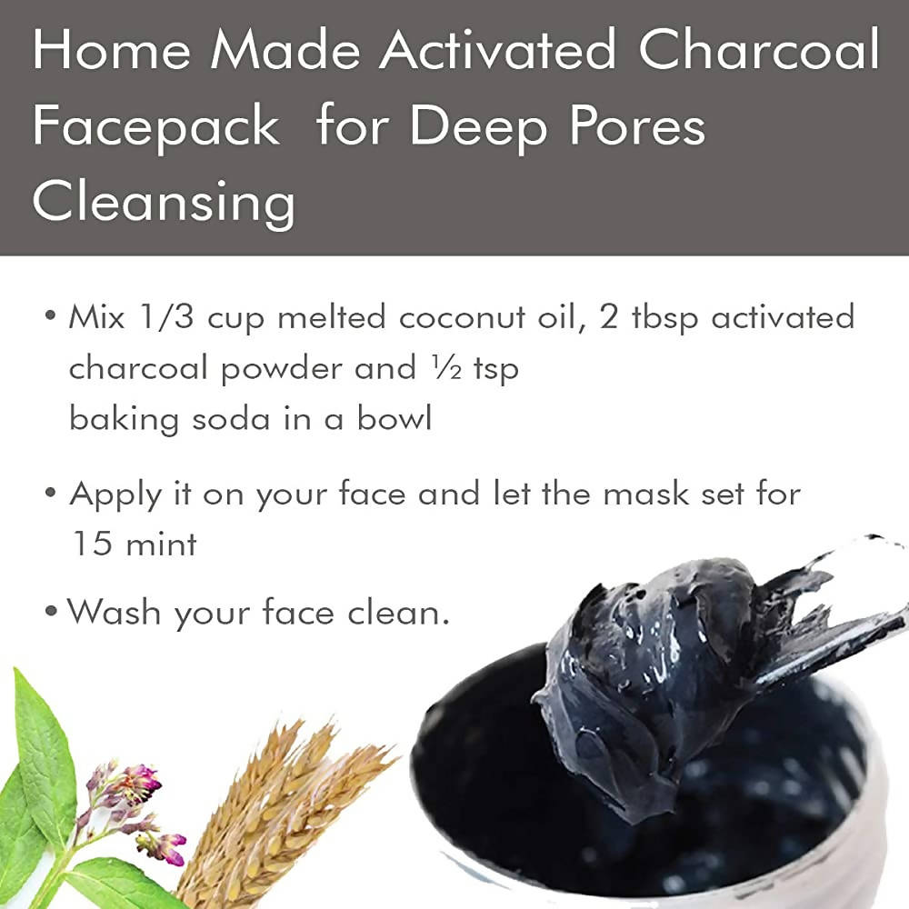 NutroActive Activated Charcoal Powder for Face Pack | Grocsy