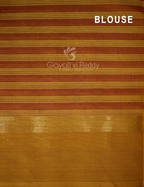 Mustard And Maroon Combo With Checks Pure Mangalgiri Cotton Saree By Gayathri Reddy Designer Studio | Grocsy