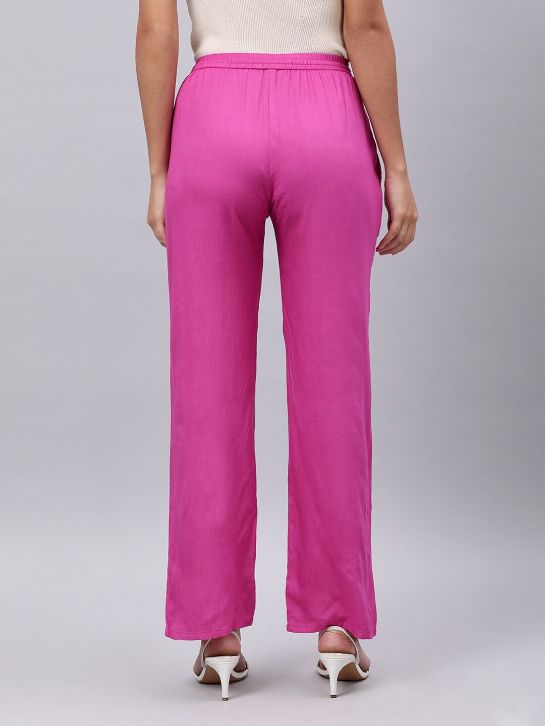 Souchii Mauve Liva Palazzos | Grocsy