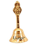 Uapan Brass Pooja Bell,Nagpari, Gold | Grocsy