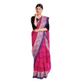 Exclusive Collection 100% Pure Cotton Pink Tant Saree With Hand Weaving Work | Grocsy