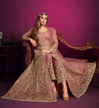 Monjolika Fashion Light Pink Sangeet Net Designer Salwar Suit | Grocsy
