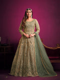 Monjolika Fashion Light Green Sangeet Net Designer Salwar Suit | Grocsy