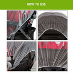 Safe-O-Kid Waterproof Net, Wind Shield Net For Baby Pram/Strollers, Transparent | Grocsy