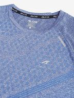Alcis Men Heather Anti-Static Slim-Fit Round Neck Grocsynce Running T-Shirt | Grocsy