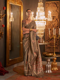 Monjolika Fashion Light Brown Color Silk Women'S Traditional Saree | Grocsy