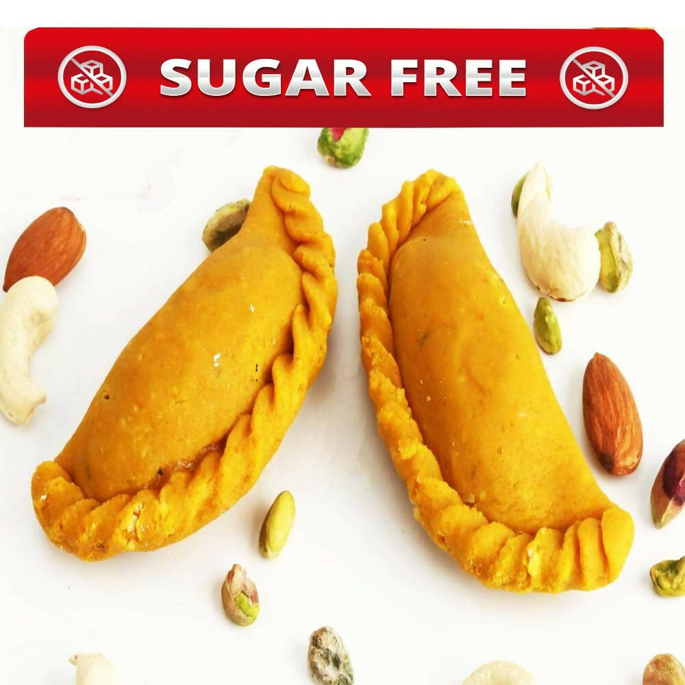 Ghasitaram Sugarfree Mawa Kesar Gujiya | Grocsy